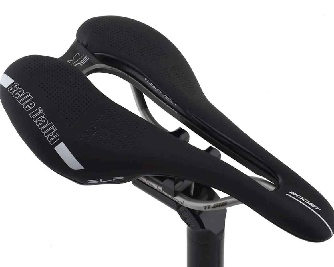 Selle Italia SLR Lady Boost Superflow Saddle (Black) (Titanium Rails) (L3) (145mm)