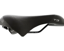 Selle Italia T3 Flow Saddle (Black) (Steel Rails) (S2) (210mm)