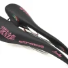 Selle SMP Stratos Lady's Saddle (Black/Pink) (AISI 304 Rails) (131mm)