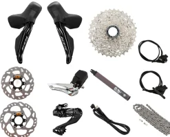 Shimano 105 R7100 Di2 Groupset (Black) (2 x 12 Speed) (Disc Brake)