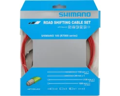 Shimano 105 R7000 Road Optislick Derailleur Cable & Housing Set (Red) (1.2mm) (1800/2100mm)