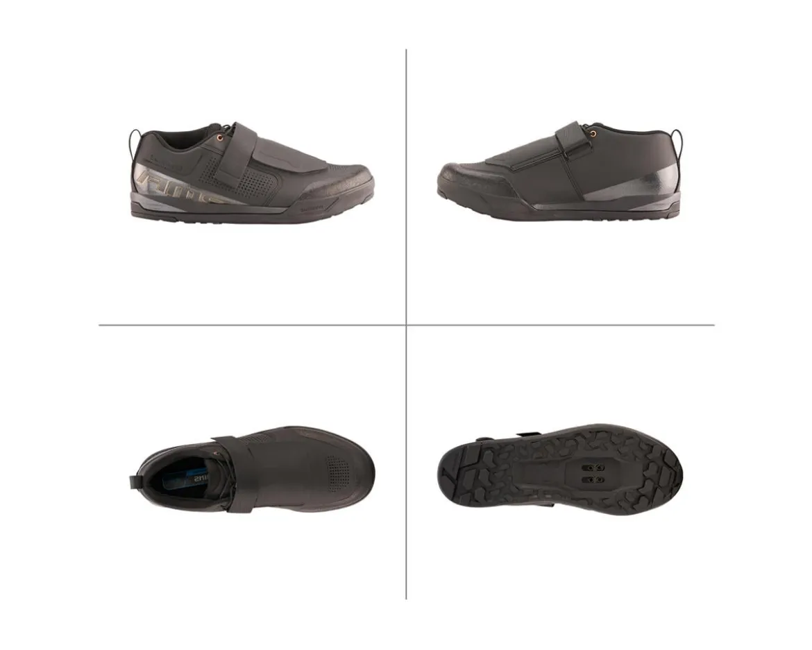 Shimano AM9 Clipless Mountain Bike Shoes (Black) (40)