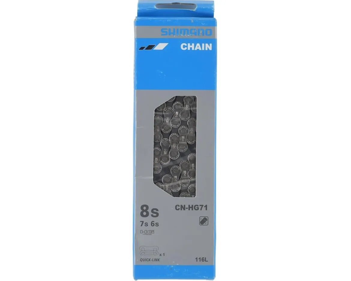 Shimano CN-HG71 E-Bike Chain (Silver) (6-8 Speed) (116 Links)