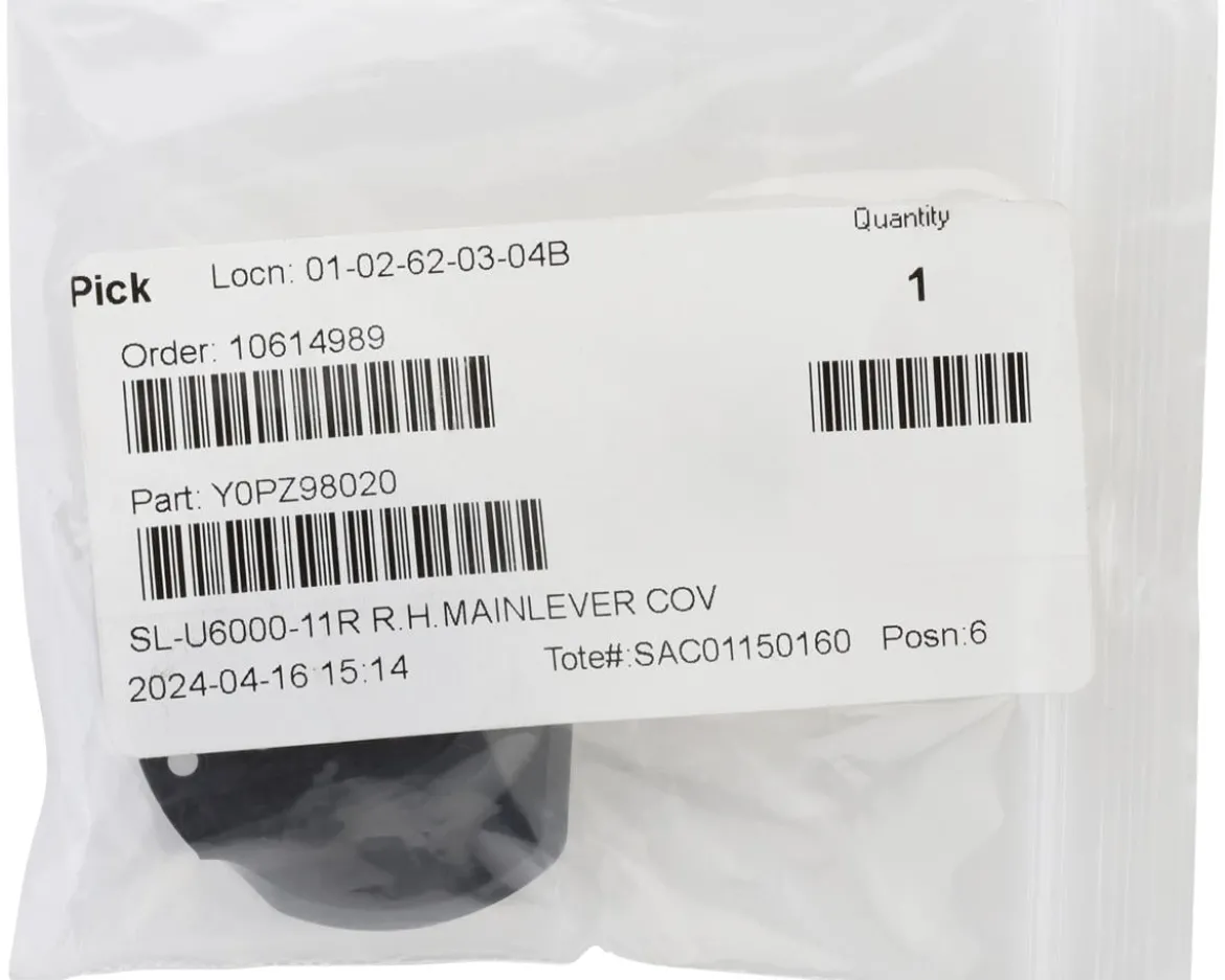 Shimano CUES SL-U6000-11R Right Main Lever Cover (Black) (For 10/11-Speed) (w/Mounting Screw)