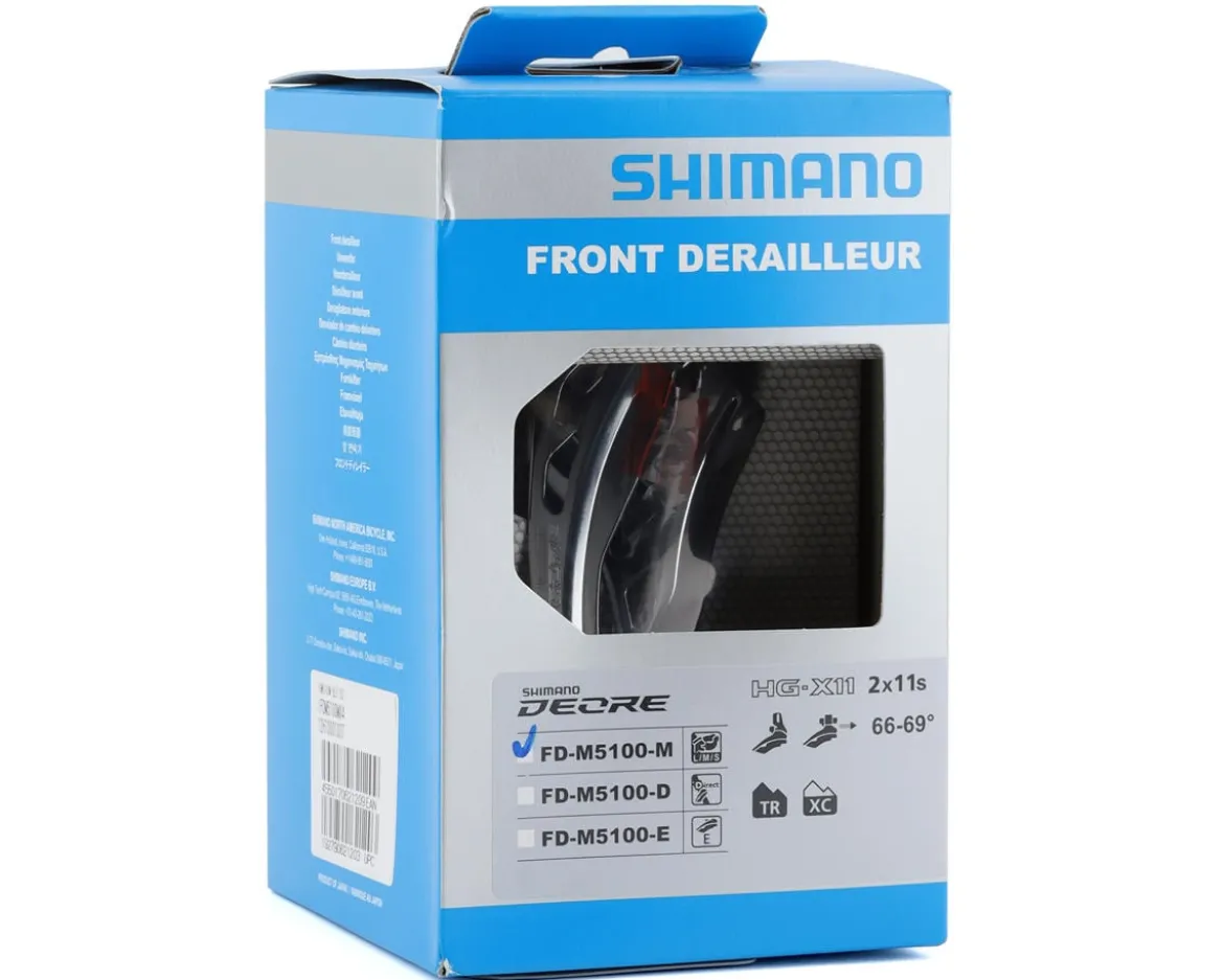 Shimano Deore FD-M5100 Front Derailleur (2 x 11 Speed) (28.6/31.8/34.9mm) (Side Swing) (Front Pull) (48.8/51.8mm Chainline)