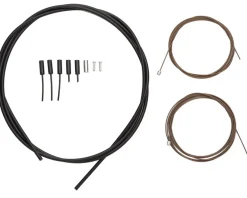 Shimano Dura Ace Road Shift Cable/Housing Set (Black) (Polymer Coated) (1.2mm) (1800/2100mm)