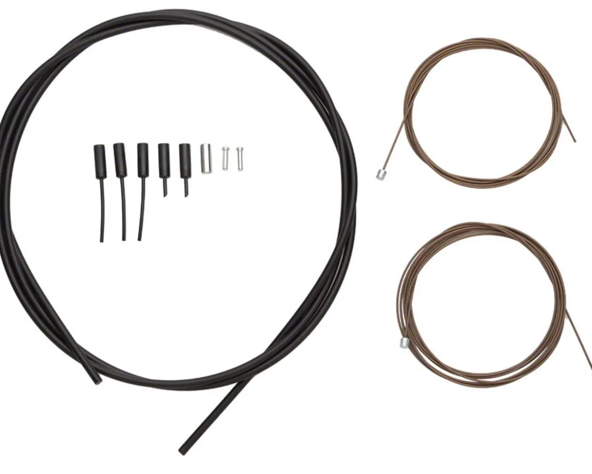 Shimano Dura Ace Road Shift Cable/Housing Set (Black) (Polymer Coated) (1.2mm) (1800/2100mm)