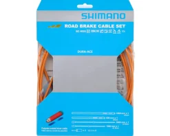 Shimano Dura-Ace BC-9000 Road Brake Cable Set (Orange) (Polymer-Coated) (1.6mm) (1000/2000mm)
