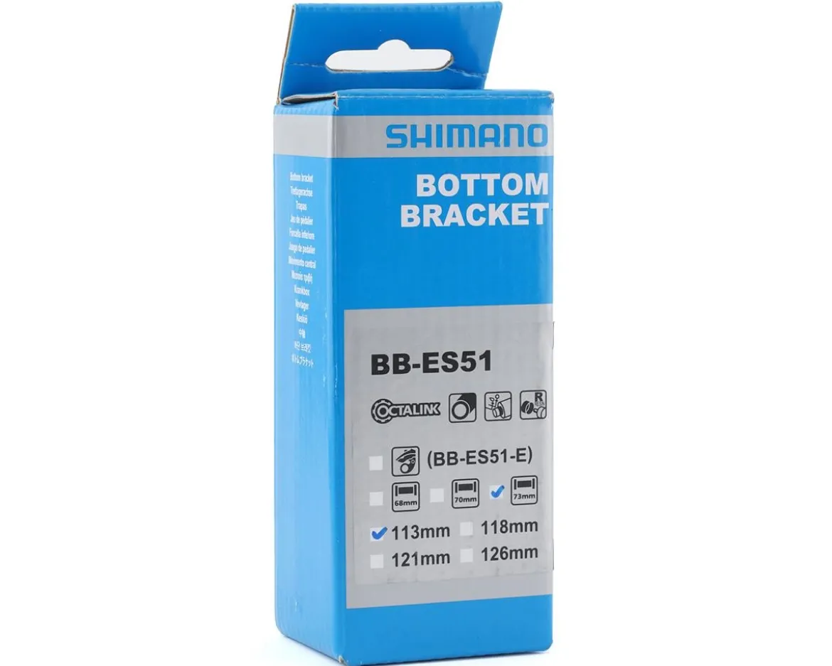 Shimano ES51 Octalink V2 Spline Bottom Bracket (Black) (BSA) (73mm) (113mm)