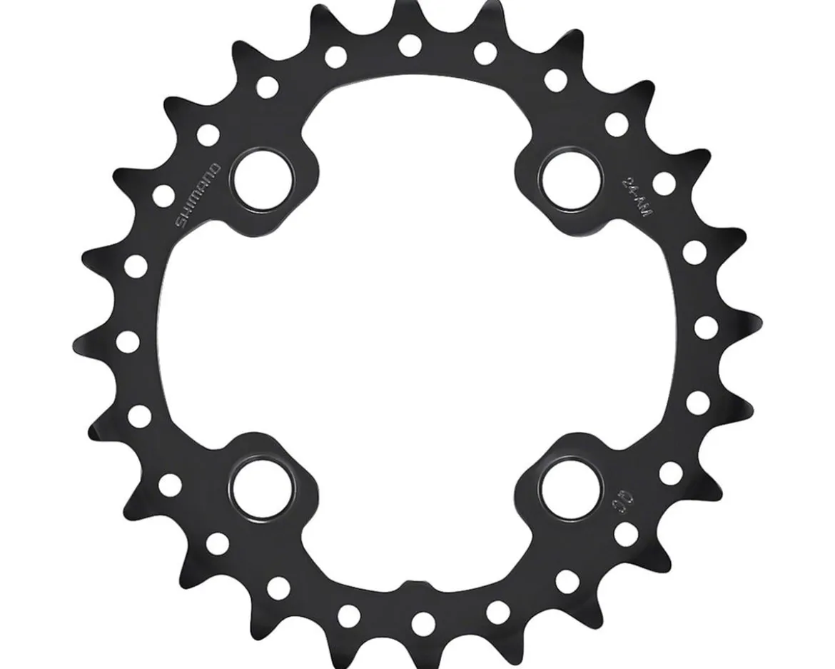 Shimano FC-M675 Chainring (Black) (2 x 10 Speed) (64/104mm BCD) (Inner) (AM-Type) (24T)