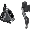 Shimano GRX Di2 ST-RX815 Hydraulic Disc Brake/Shift Lever Kit (Black) (Left) (Flat Mount) (2x) (Caliper Included) (Electronic)