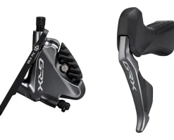 Shimano GRX Di2 ST-RX815 Hydraulic Disc Brake/Shift Lever Kit (Black) (Left) (Flat Mount) (2x) (Caliper Included) (Electronic)