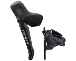 Shimano GRX Di2 ST-RX715 Shift/Hydraulic Disc Brake Lever Kit (Black) (Left) (Brake Only) (Electronic) (Wireless) (Caliper Included)