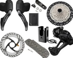 Shimano GRX RX827 Di2 Groupset (Black) (1 x 12 Speed) (10-51T) (Electronic) (Wireless)