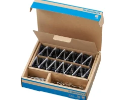 Shimano J05A-RF Disc Brake Pad & Spring Bulk Pack (Resin Compound) (Finned Aluminum Back Plate) (Box/25 Pair)
