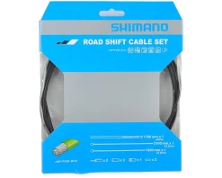 Shimano Road Optislick Derailleur Cable & Housing Set (Black) (1.2mm) (1800/2100mm)