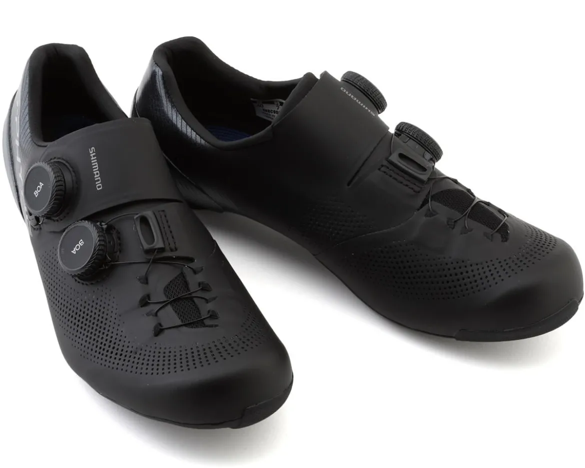 Shimano SH-RC903E S-PHYRE Road Bike Shoes (Black) (Wide Version) (40) (Wide)