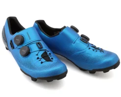 Shimano SH-RX910 S-PHYRE Gravel Bike Shoes (Blue) (42) (Standard) (w/ Cleat Pontoon)