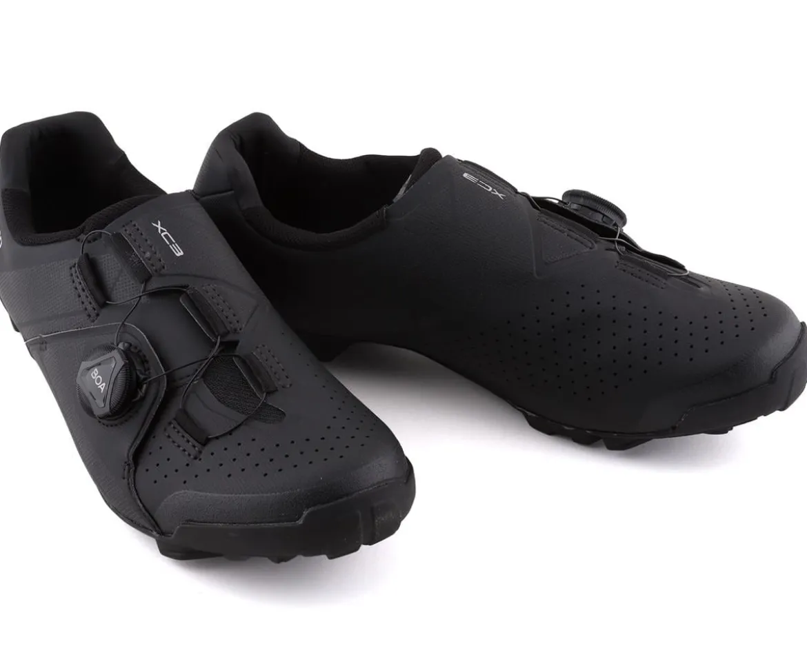 Shimano SH-XC300 Mountain Bike Shoes (Black) (Wide Version) (46) (Wide)