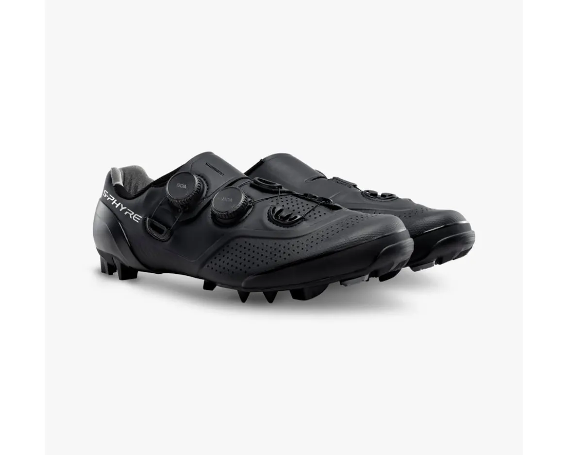 Shimano SH-XC902E S-PHYRE Mountain Bike Shoes (Black) (Wide Version) (40) (Wide)