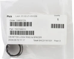 Shimano SLX CS-M7100 Cassette Lock Ring and Spacer (Black) (Micro Spline)