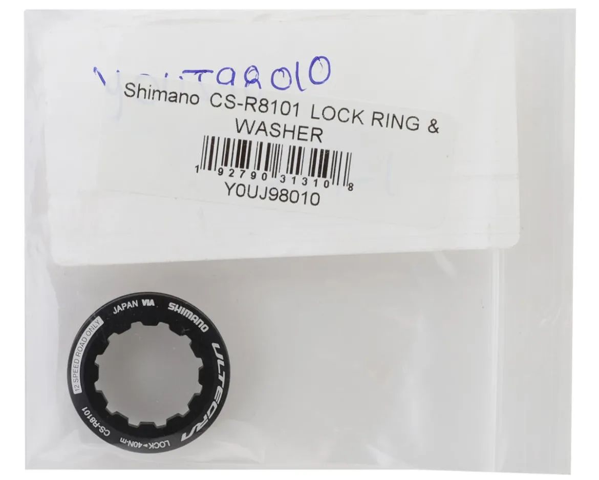 Shimano Ultegra CS-R8101 Lock Ring & Washer (Black)