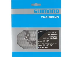Shimano XT M8000 Chainrings (Black/Silver) (3 x 11 Speed) (Inner) (22T) (94/64mm Asym. BCD)