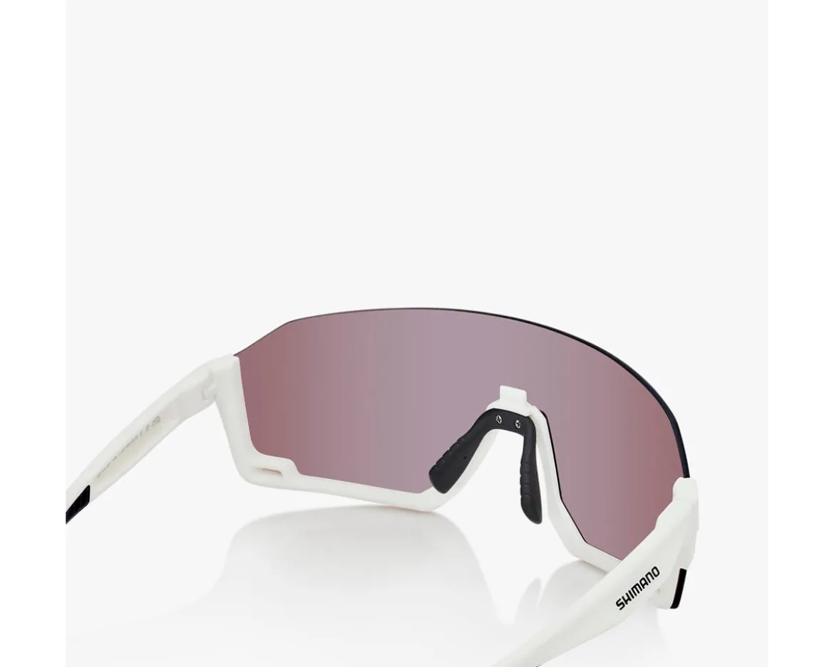 Shimano Aerolite Sunglasses (White) (Ridescape HC) (Road & Trail)