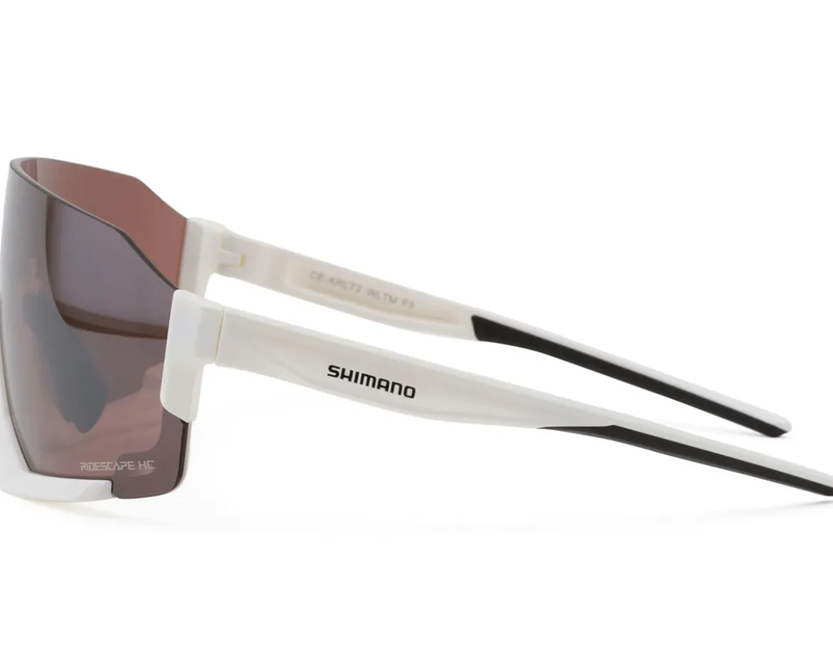 Shimano Aerolite Sunglasses (White) (Ridescape HC) (Road & Trail)