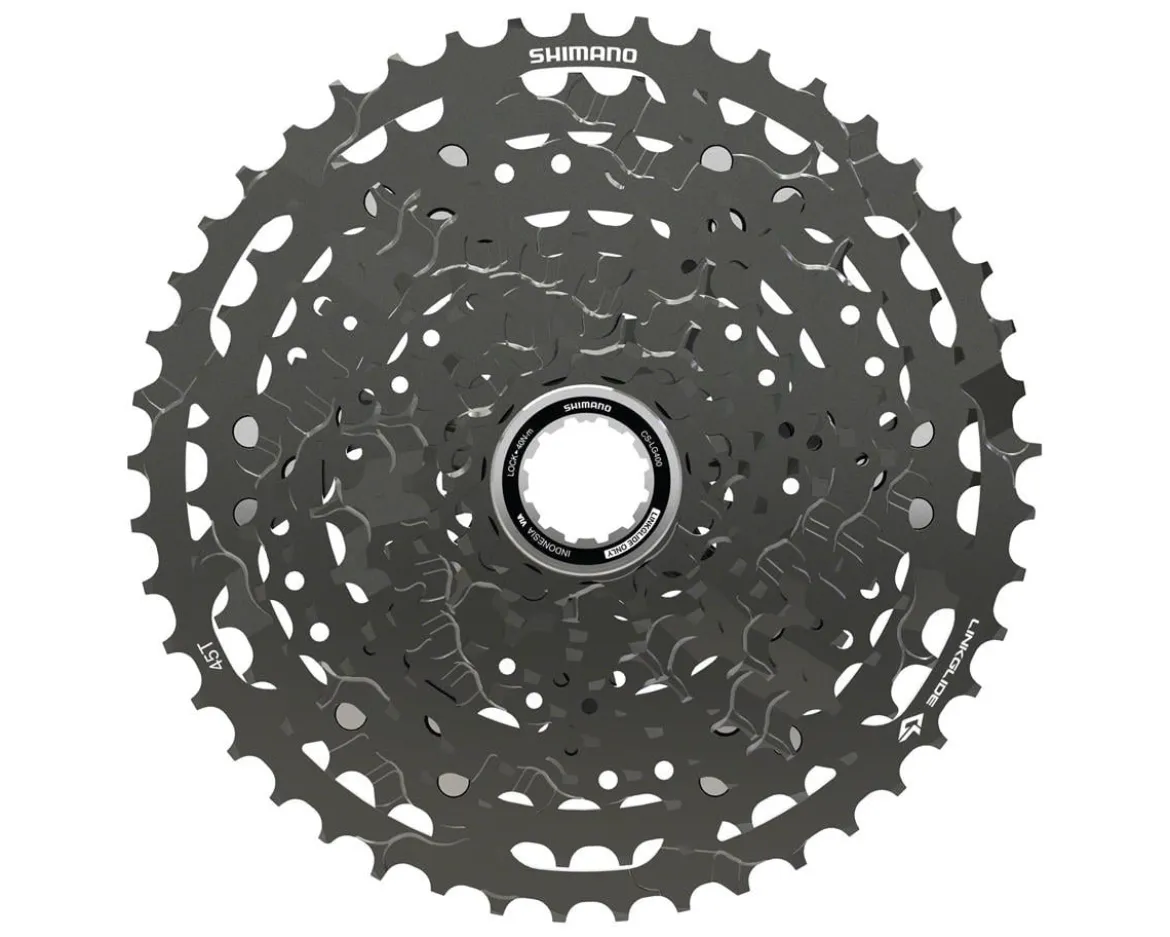 Shimano CUES CS-LG400-11 LinkGlide Cassette (Black) (11 Speed) (Shimano HG) (11-45T)