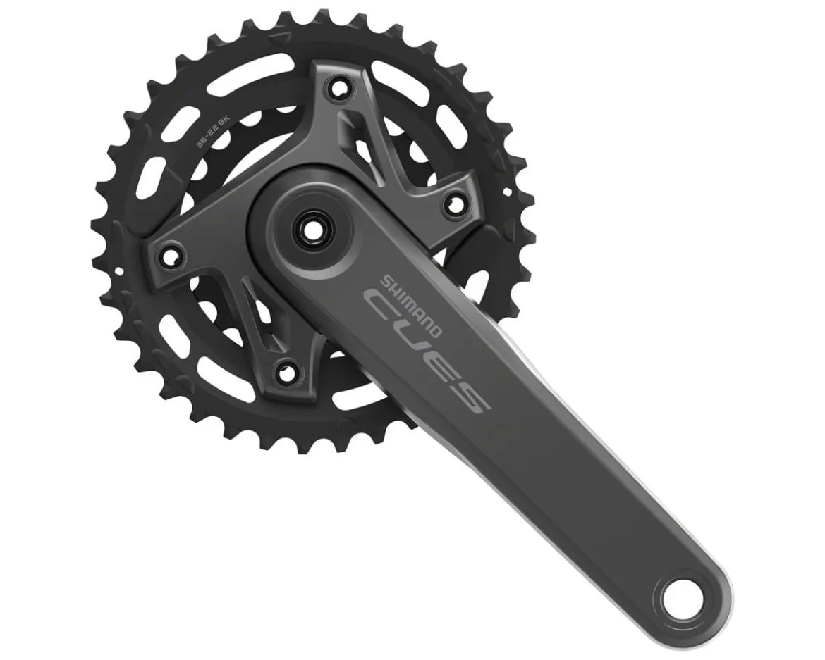 Shimano CUES FC-U6000-2B Crankset (Black) (2 x 9/10/11 Speed) (175mm) (36/22T) (Hollowtech II) (Boost Chainline)