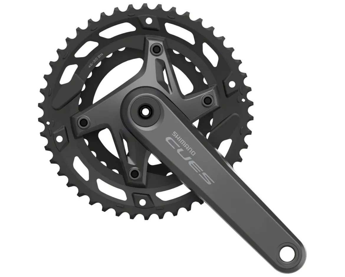 Shimano CUES FC-U6000-2 Crankset (Black) (2 x 9/10/11 Speed) (170mm) (46/30T) (Hollowtech II)