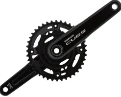 Shimano CUES FC-U4010 Crankset (Black) (2 x 9/10/11 Speed) (2-Piece) (175mm) (40/26T) (Riveted)