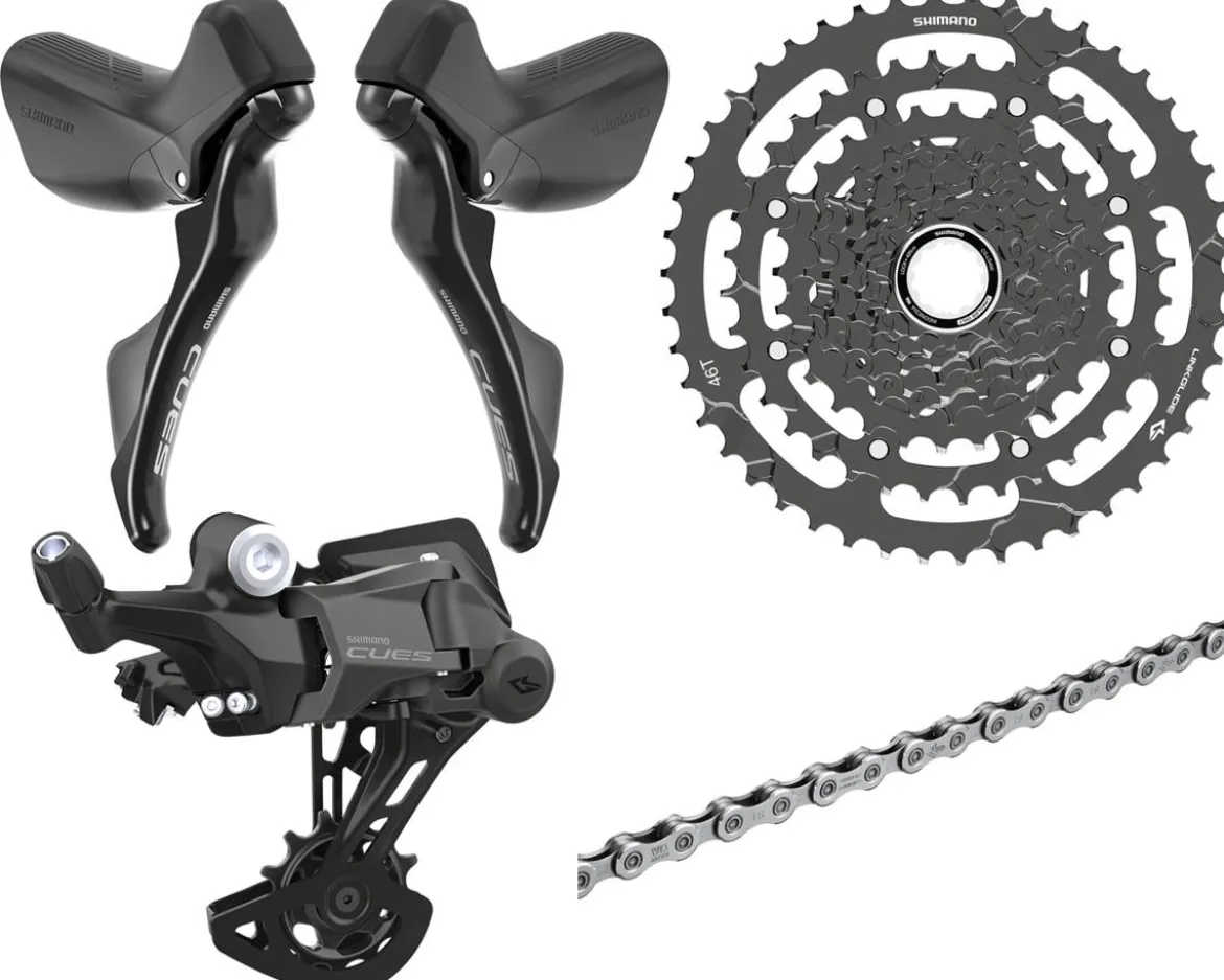 Shimano CUES 1 x 9 Speed Road/Gravel Groupset (Black) (Brake Calipers Sold Separately)