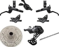 Shimano Deore M6100 Mountain Bike Groupset (Black) (1 x 12 Speed) (4-Piston Brakes)
