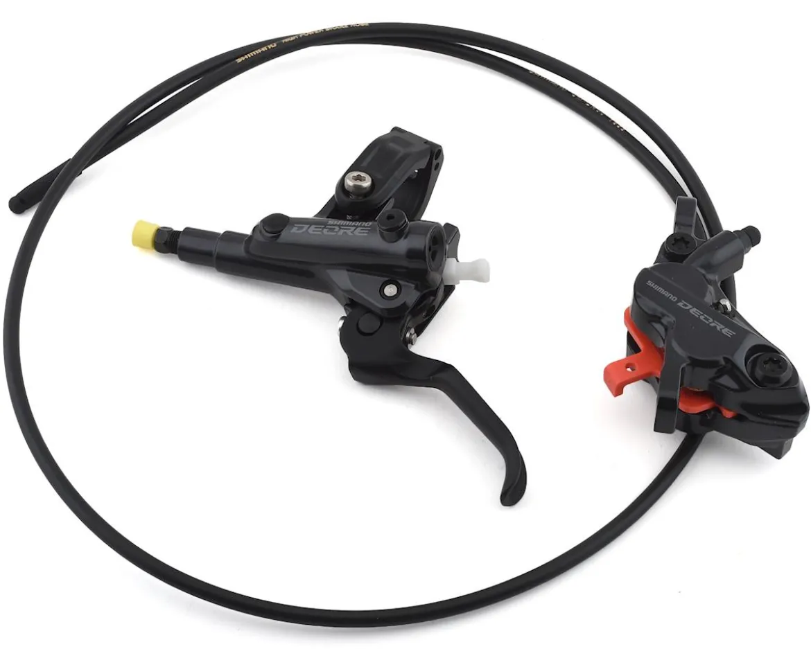Shimano Deore M6120 4-Piston Hydraulic Disc Brake Set (Black) (Metal Pad) (Post Mount) (Left) (Caliper Included)