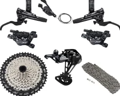 Shimano Deore XT M8100 Mountain Bike Groupset (Black) (1 x 12 Speed) (4-Piston Brakes)