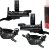 Shimano Deore XT M8200 4-Piston Hydraulic Disc Brake Upgrade Kit (Black) (Post Mount) (Calipers Included)