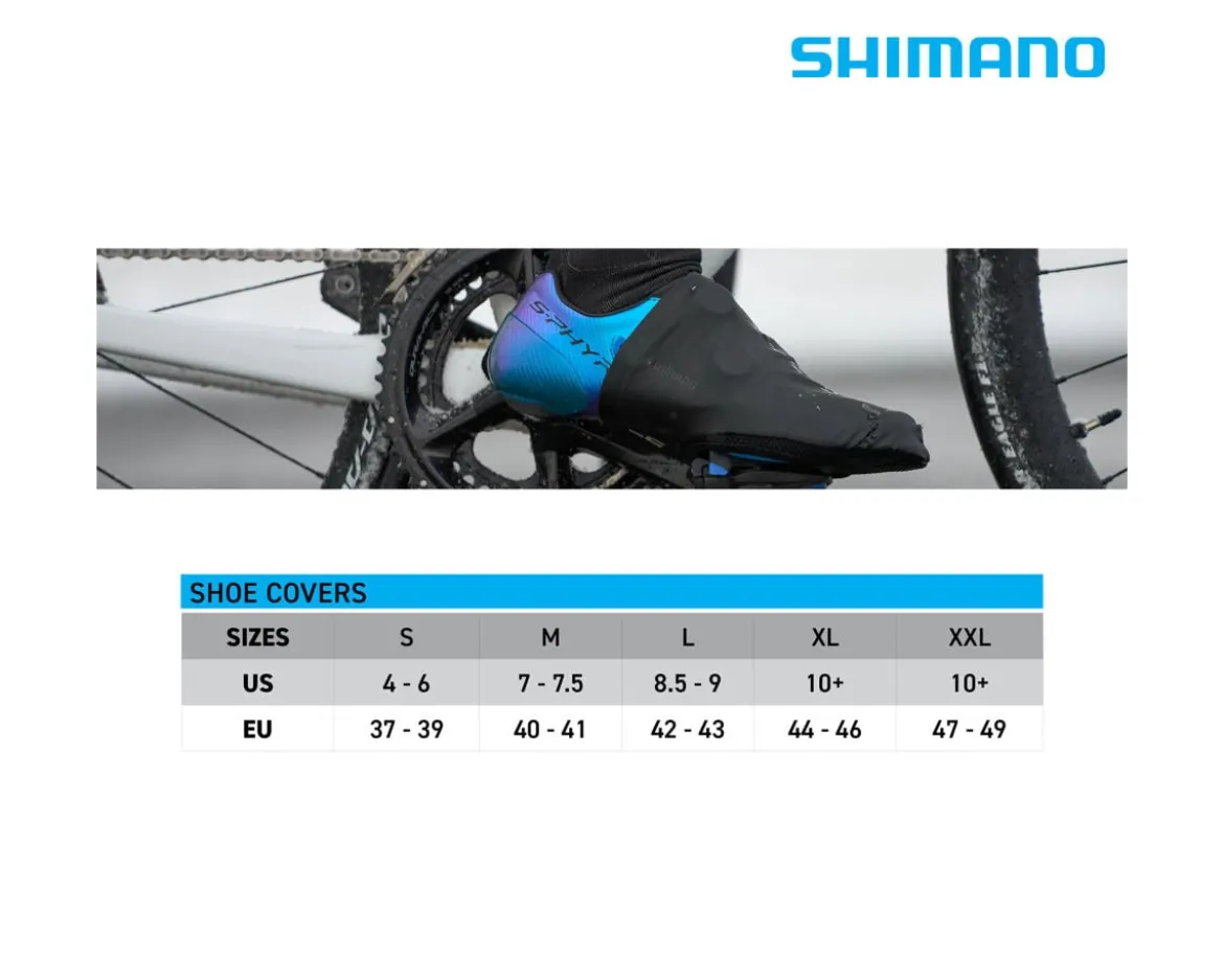 Shimano Dual H2O Shoe Cover (Black) (M)