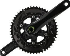 Shimano FC-RS520 Crankset (Black) (2 x 12 Speed) (165mm) (50/34T)