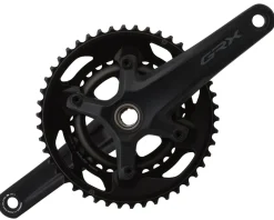 Shimano GRX FC-RX600 Crankset (Black) (2 x 11 Speed) (Hollowtech II) (165mm) (46/30T) (110 Asymmetric BCD)