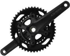 Shimano GRX FC-RX600 Crankset (Black) (2 x 10 Speed) (Hollowtech II) (165mm) (46/30T) (110 Asymmetric BCD)