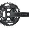 Shimano GRX FC-RX610-2 Crankset (Black) (2 x 12 Speed) (Hollowtech II) (165mm) (46/30T)