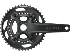 Shimano GRX FC-RX610-2 Crankset (Black) (2 x 12 Speed) (Hollowtech II) (165mm) (46/30T)