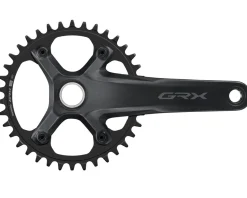 Shimano GRX FC-RX610-1 Crankset (Black) (1 x 12) (Hollowtech II) (165mm) (38T)