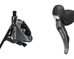 Shimano GRX ST-RX810 Hydraulic Disc Brake/Shift Lever Kit (Black) (Left) (Flat Mount) (2x) (Caliper Included)