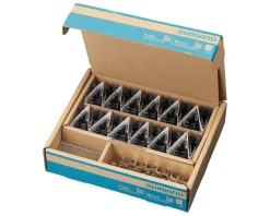 Shimano J04C-MF Disc Brake Pads & Springs (Metal Compound) (Finned Alloy & Stainless Steel Back Plate) (Box/25 Pairs)