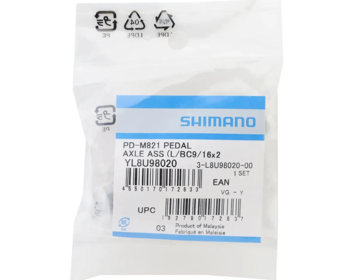 Shimano PD-M821 Pedal Axle Assembly (Left) (9/16") (Saint)