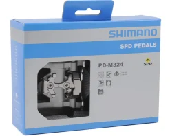Shimano PD-M324 SPD/Platform Pedals (Silver) (Dual-Purpose)