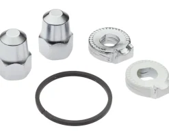 Shimano Rear Hub Nuts, Cog Snap Ring, & Non-Turn Washers (Alfine and Nexus) (For Track Type Dropouts)